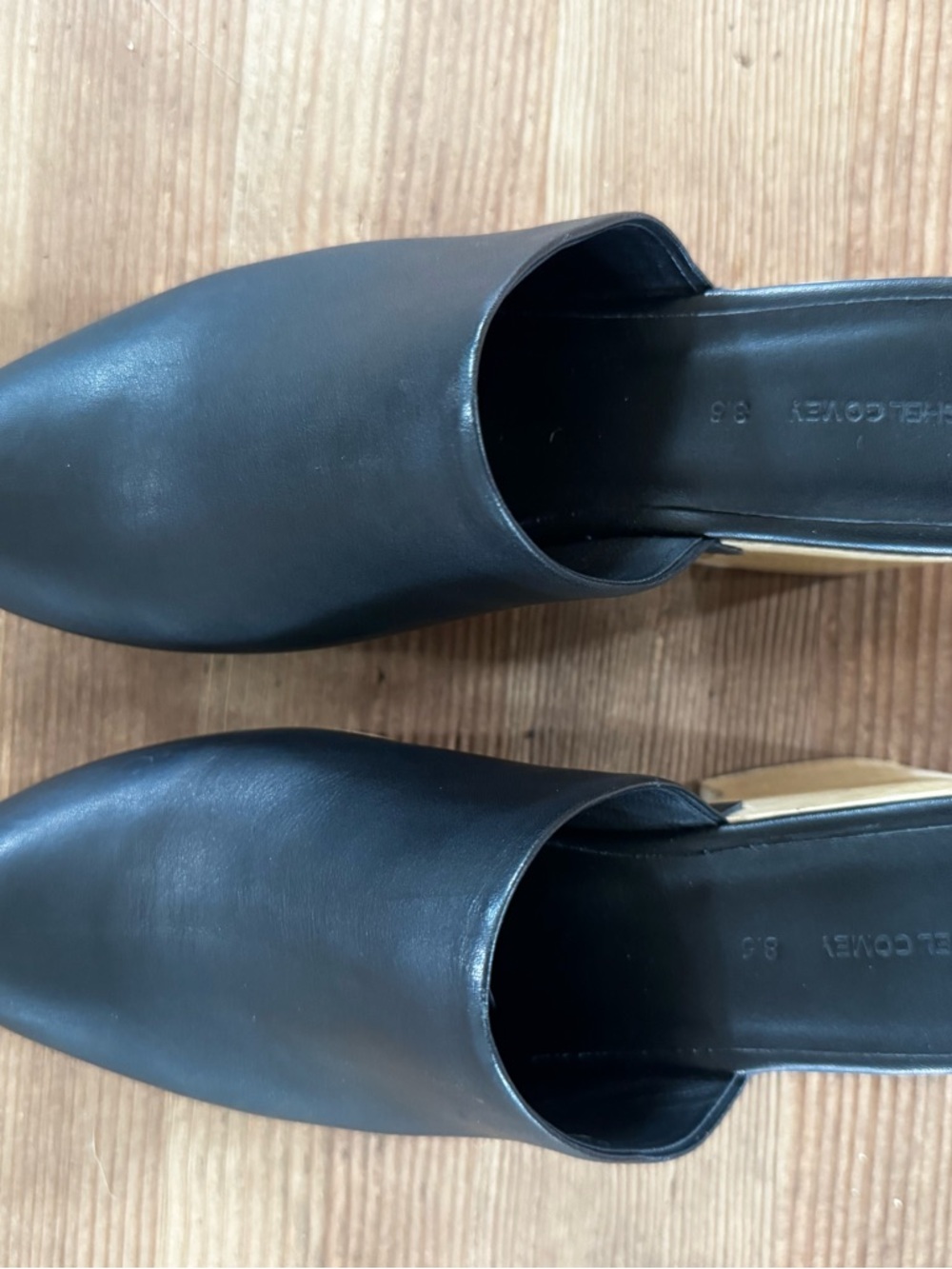 Rachel Comey Black Leather Clogs